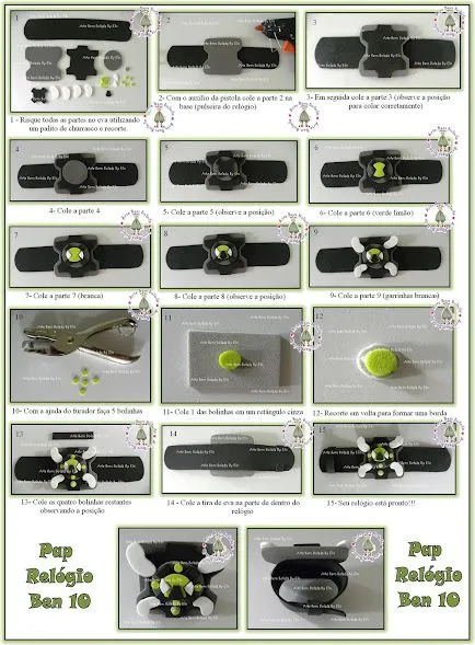 Como hacer el reloj de ben 10 con fomi - Imagui