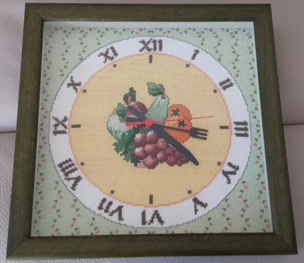 RELOJ COCINA PUNTO DE CRUZ | Punto de Cruz | Pinterest