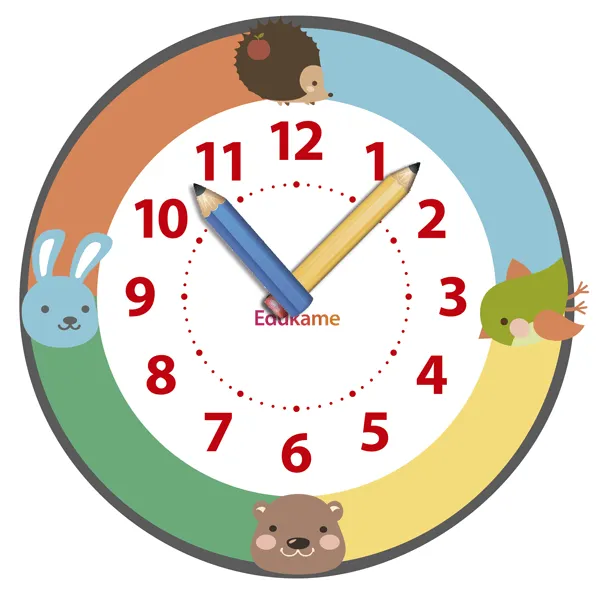 Un reloj infantil para aprender las horas | Recurso educativo ...