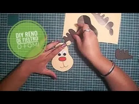 Reno de Navidad en Fomi Parte 2 de 3 - Manualidades Navidad - YouTube