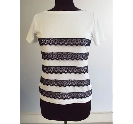 Renueva una camiseta con encaje - Guía de MANUALIDADES