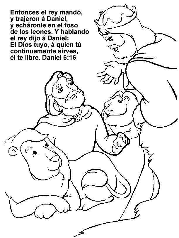 El Renuevo De Jehova: Daniel y los Leones - Imagenes para colorear ...