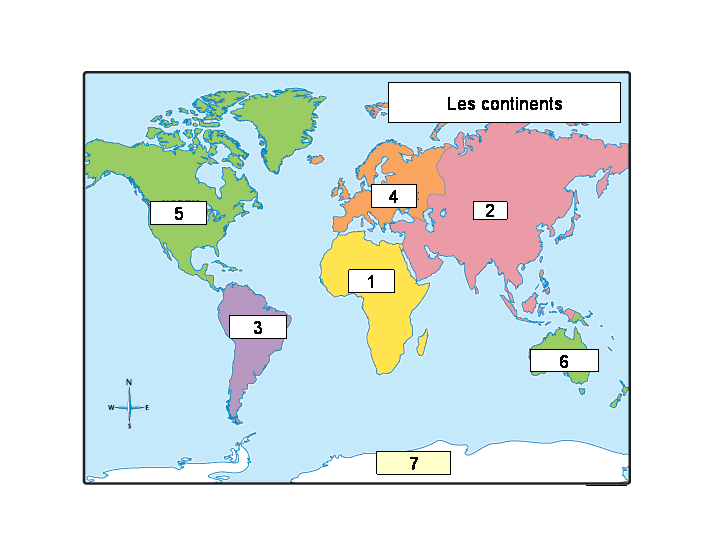 Repères géographiques (océans, continents)-