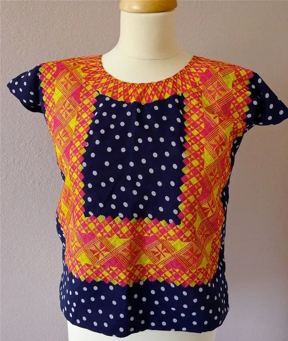 Reserva mexicana bordada Tehuana huipil Marina por LivingTextiles