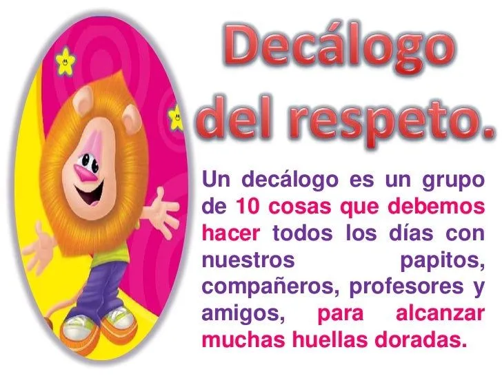 Cuando me respeto, soy capaz de respetar a los demas