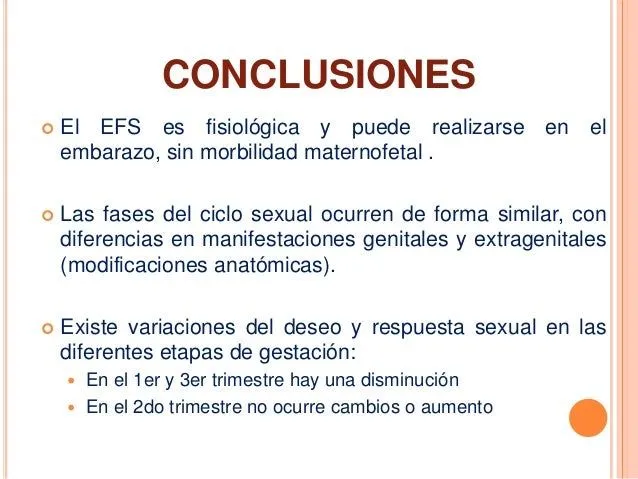 Respuesta sexual en el embarazo