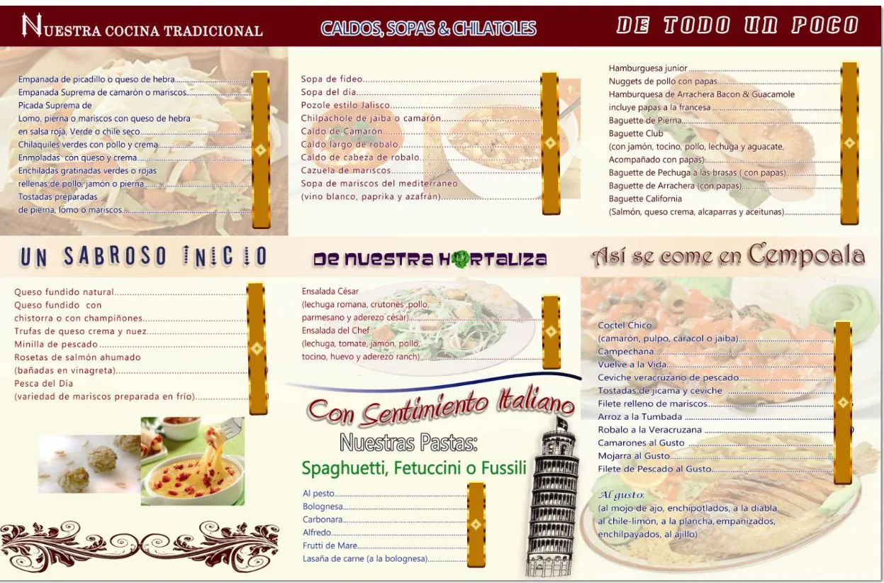 Restaurante Chaneques: Nuestra Carta