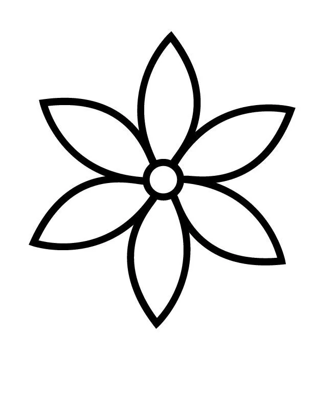 Resultado de imágenes de Google para  https://coloreardibujosgratis.com/dibujo/naturaleza/colorear-flores… in  2023 | Flower coloring pages, Flower printable, Flower template