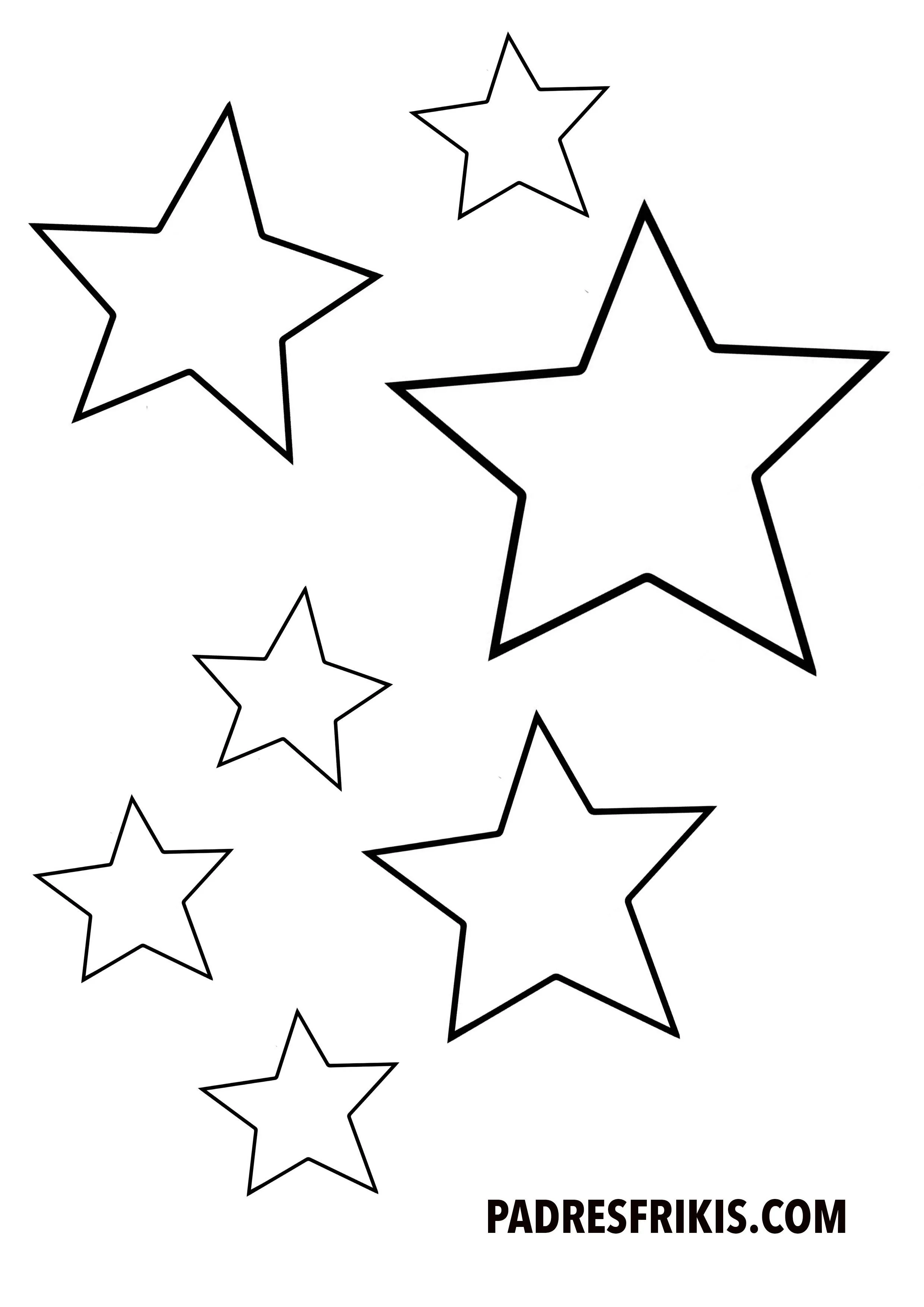 Resultado de imágenes de Google para  https://i1.wp.com/padresfrikis.com/wp-content/uploads/201… | Dibujos de  estrellas, Estrellas para imprimir, Moldes de estrellas