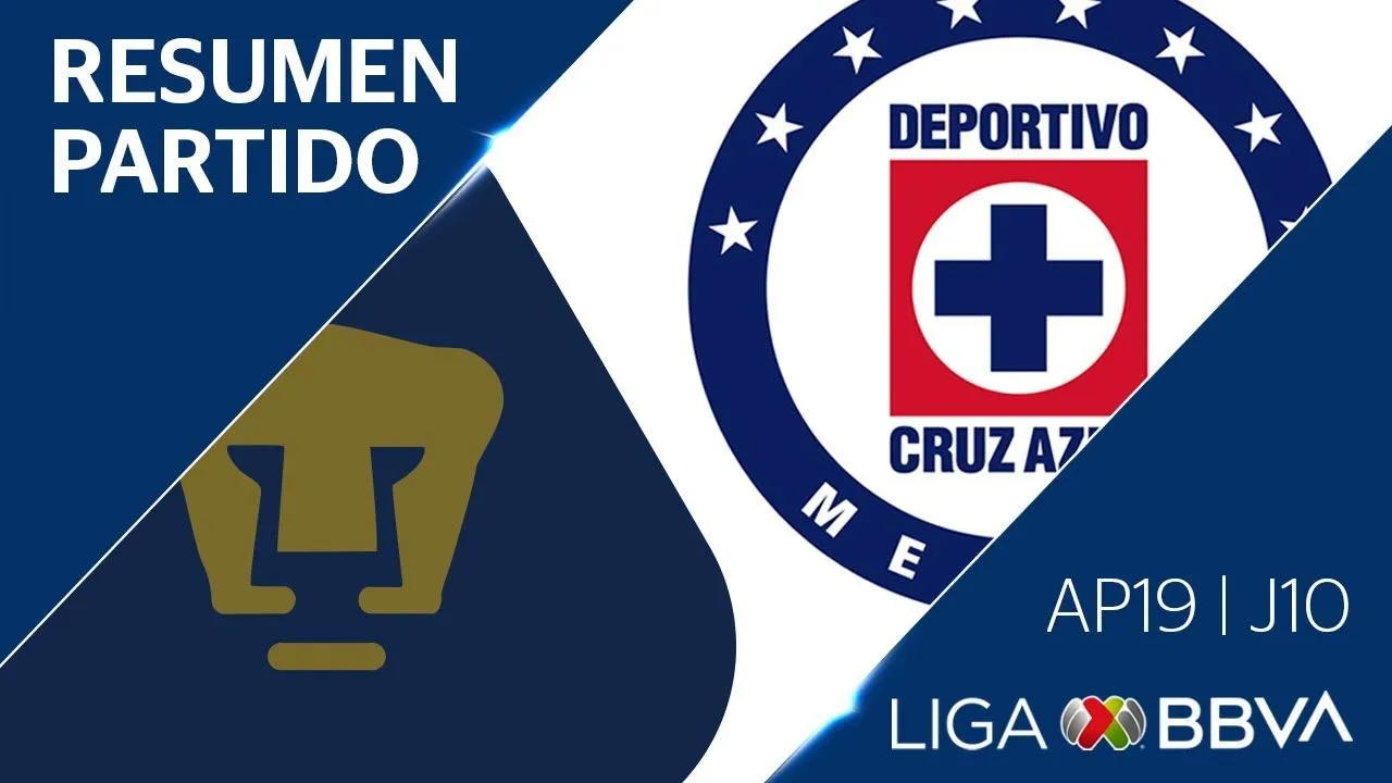 Resumen y Goles | Pumas vs Cruz Azul | Jornada 10 - Apertura 2019 | Liga  BBVA MX