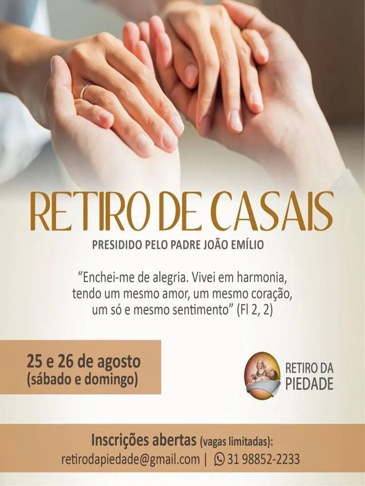 Retiro da Piedade promove retiro espiritual para casais