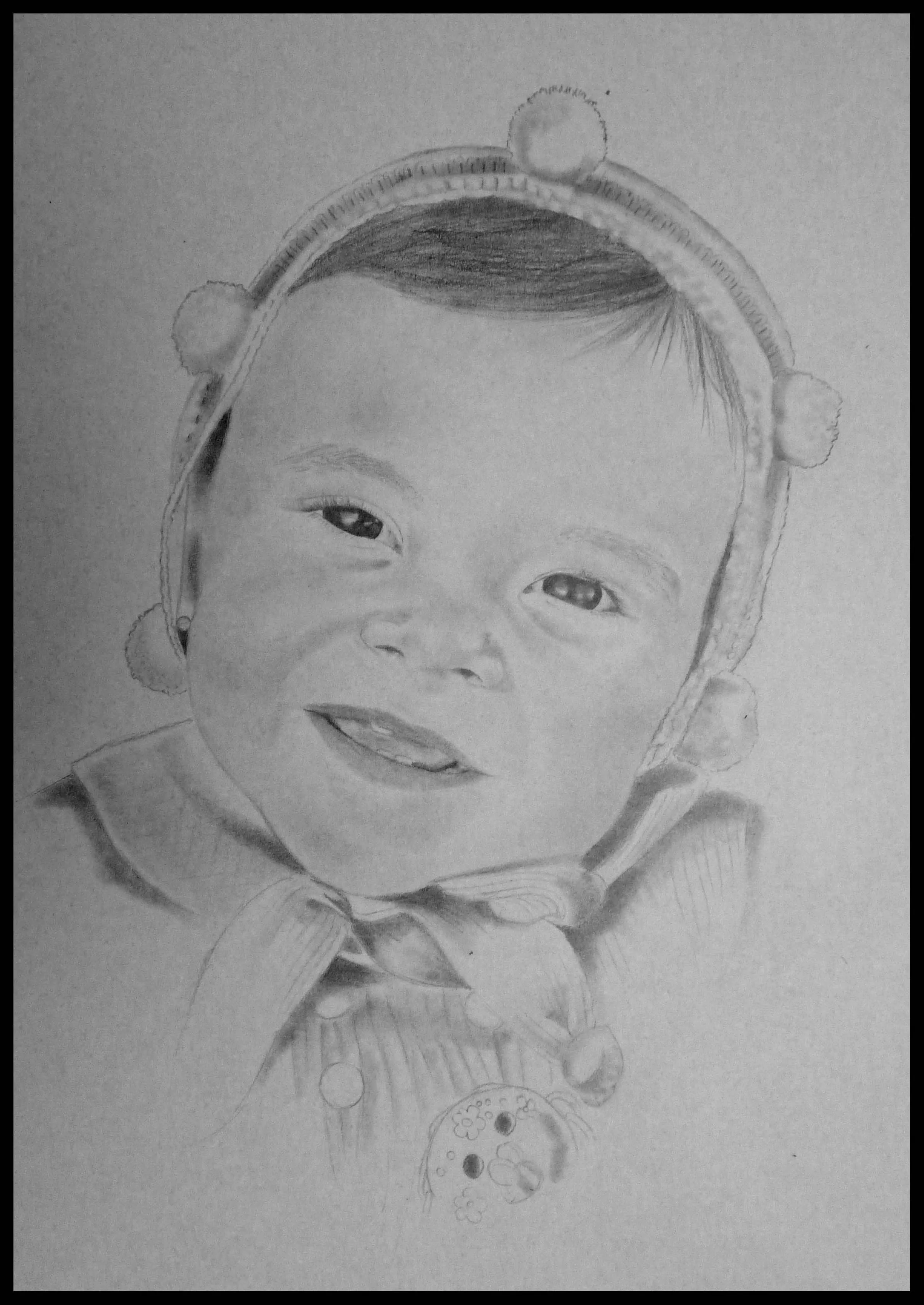 retrato a lapiz niño | ENTINTARTE