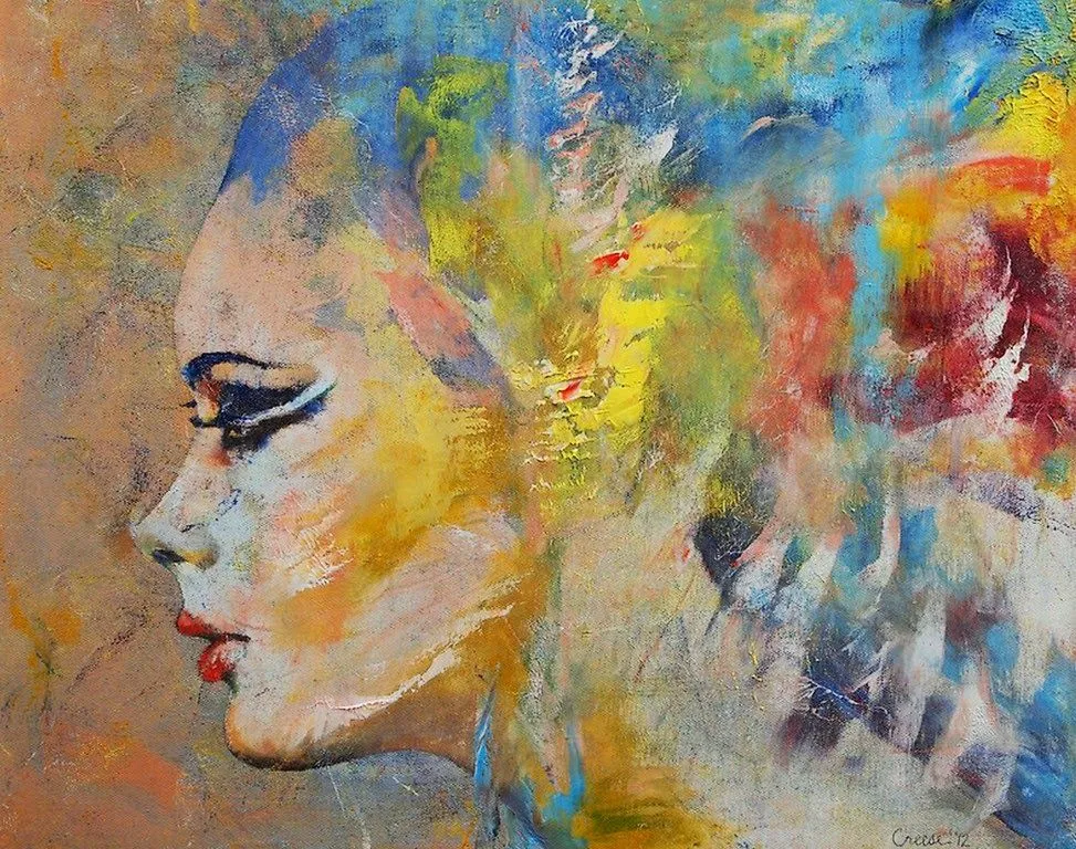 Retratos Femeninos en Abstractos, Pinturas de Michael Creese | El ...