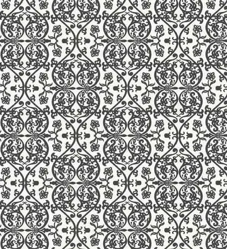 retro black and white damask wallpaper | Flickr - Photo Sharing!