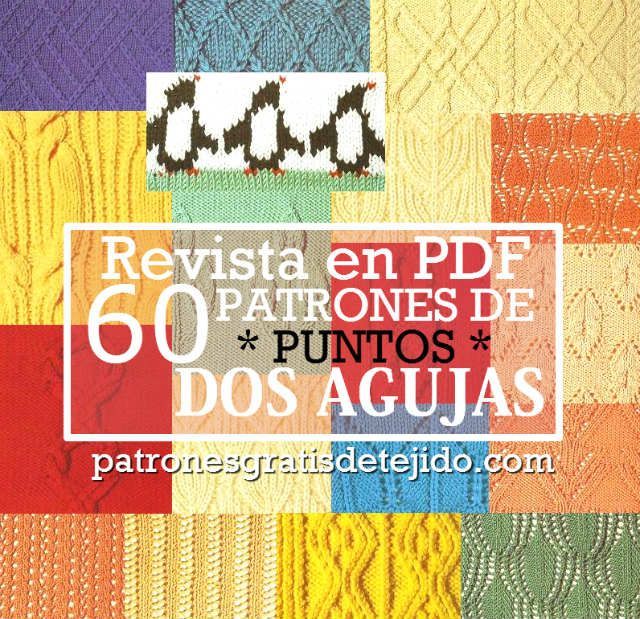 Revista con 60 Patrones de Puntos Dos Agujas / PDF Gratis | Crochet y Dos agujas | Patrones de puntos, Patrones de puntos dos agujas, Patrones