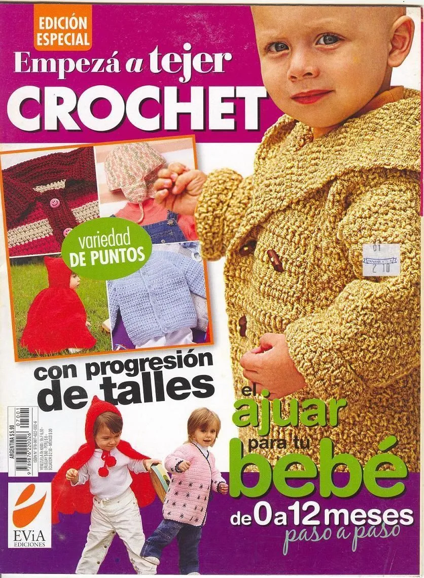 Revista: Empezá a tejer crochet: especial ajuar para el bebé ...