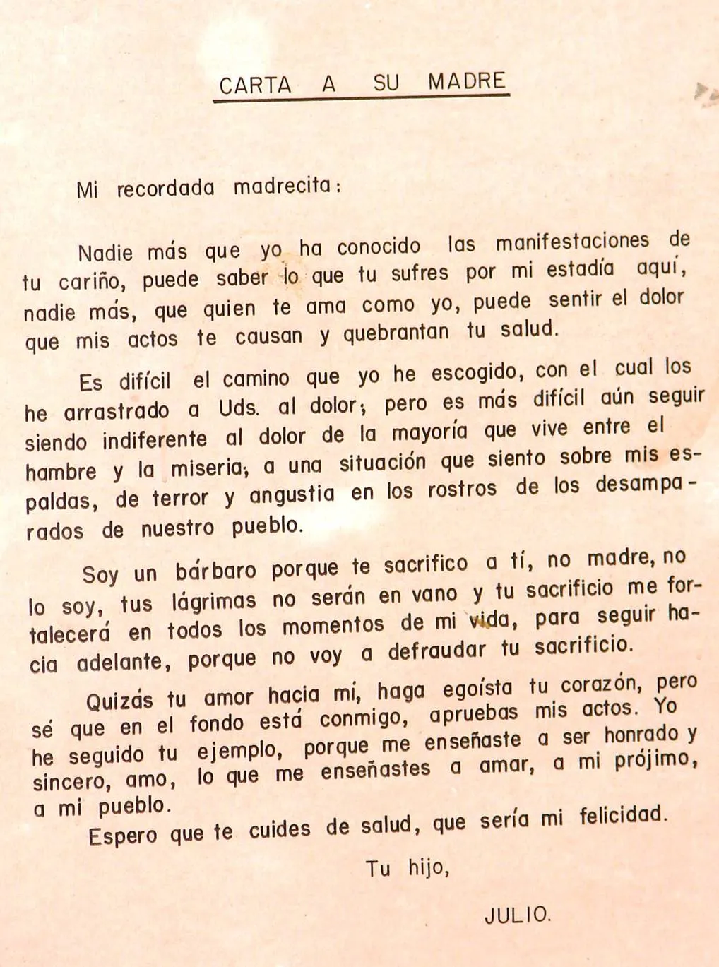 Revista Libre Pensamiento: Recordando a Nuestros Héroes Julio ...