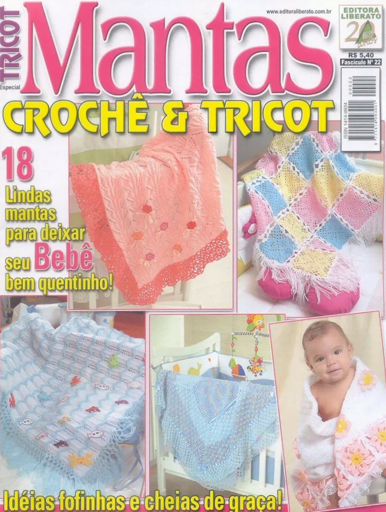 Revista mantas crochet y tricot | Revistas de crochet y tejidos gratis