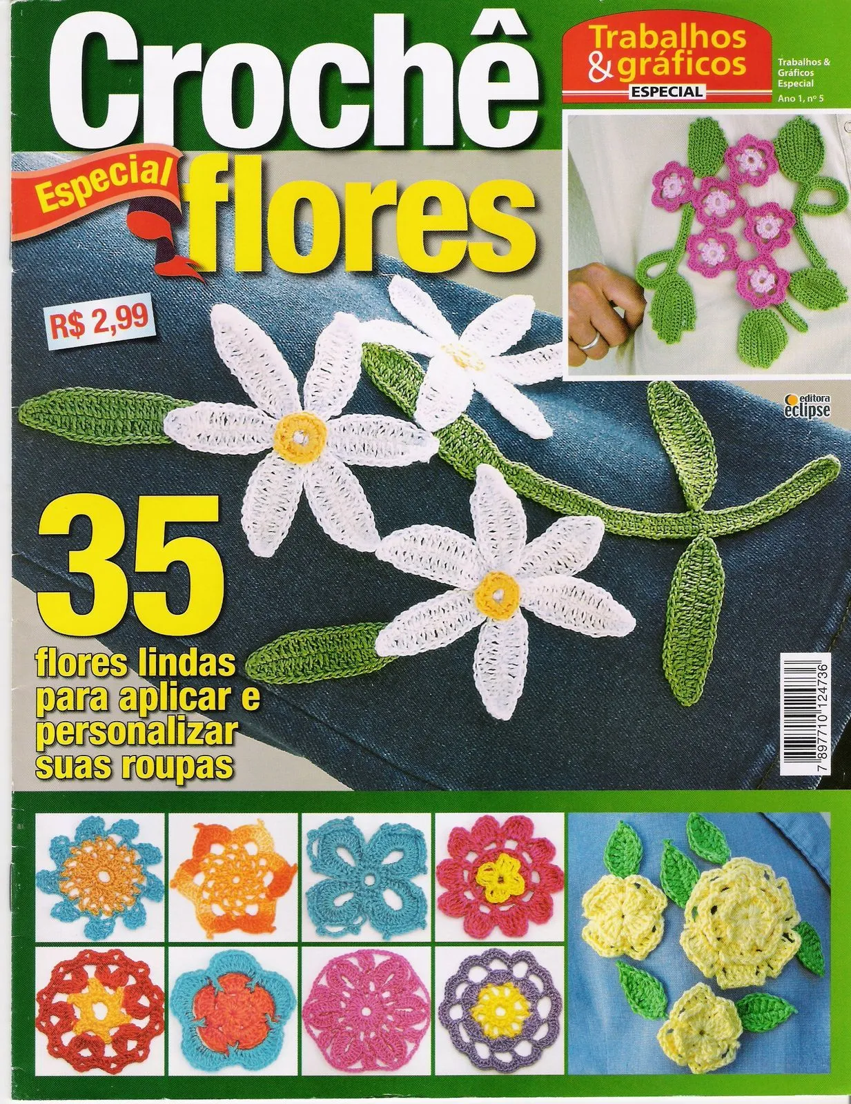 Revistas de crochet: Crochet flores