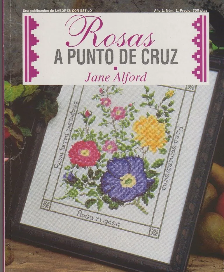 REVISTAS DE MANUALIDADES PARA DESCARGAR GRATIS: Rosas a punto de cruz