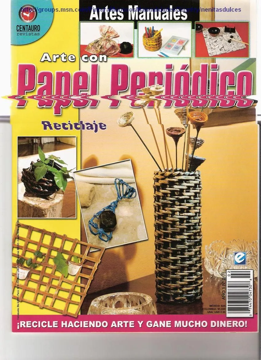 TODAS LAS REVISTAS DE MANUALIDADES GRATIS: Arte con Papel de ...