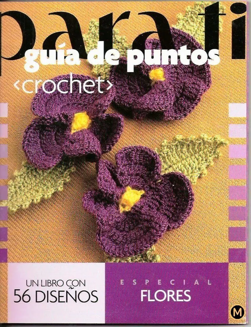 Revistas de manualidades Gratis: Flores en crochet con diagramas