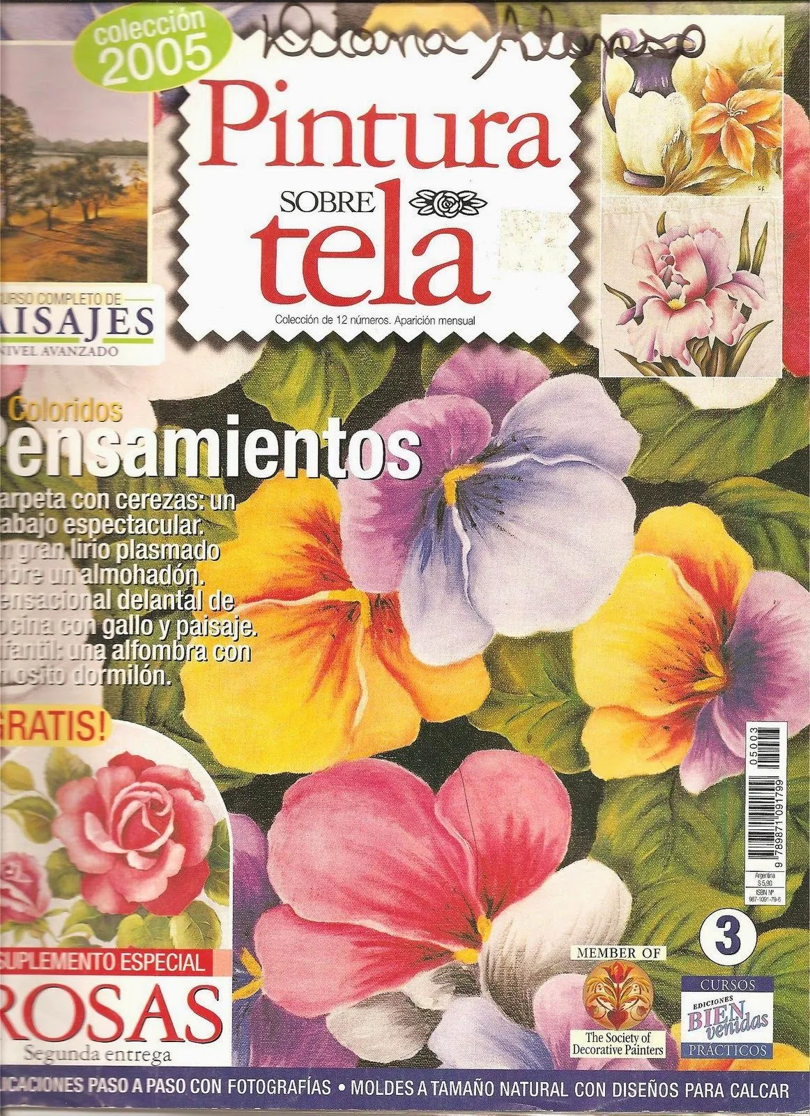 Revistas de manualidades Gratis: Como pintar sobre tela paso a paso