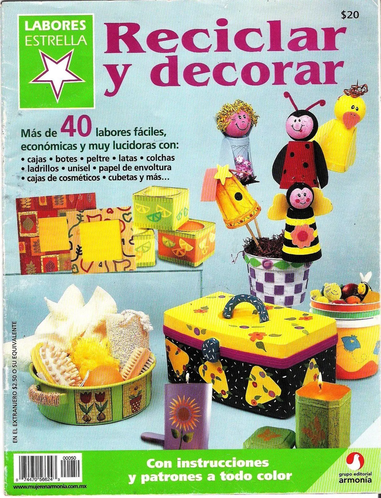 TODAS LAS REVISTAS DE MANUALIDADES GRATIS: Reciclar y decorar