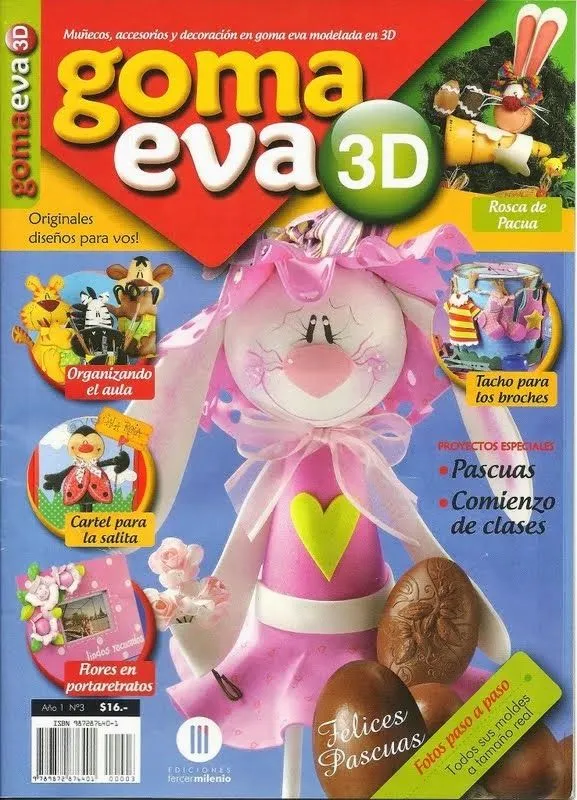 Revistas de manualidades Gratis: Revista Goma Eva en 3d gratis