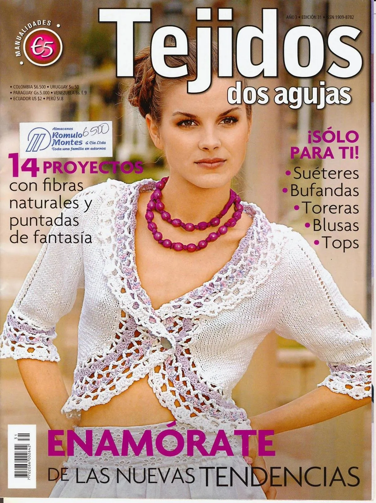 Revistas: Tejidos y Manualidades: Revista: Dos agujas 31 (tejido ...