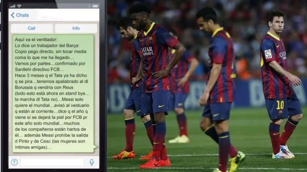 Revuelo en el Barcelona por un mensaje de WhatsApp | Futbol ...