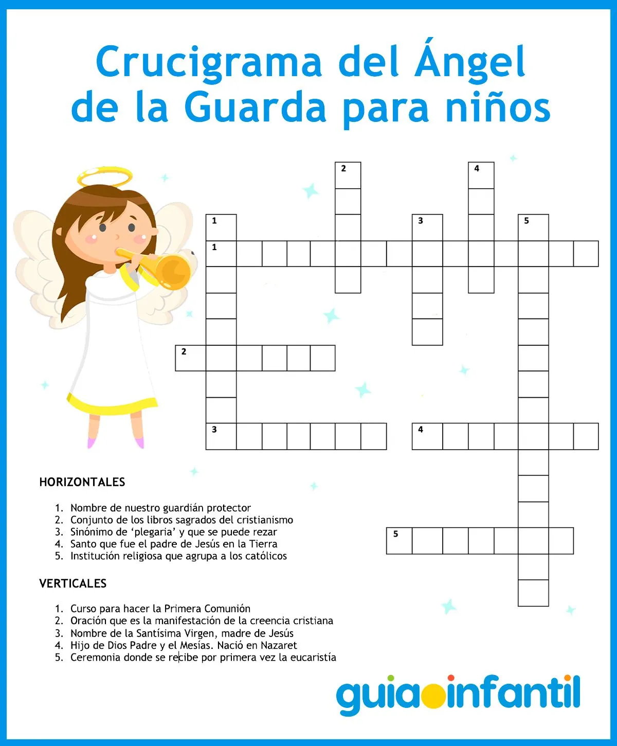 Rezar la oración al Ángel de la Guarda - 6 recursos educativos para niños