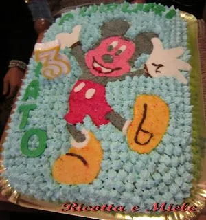 Ricotta e miele: Torta di Topolino per Patrizio/ Torta Mickey ...