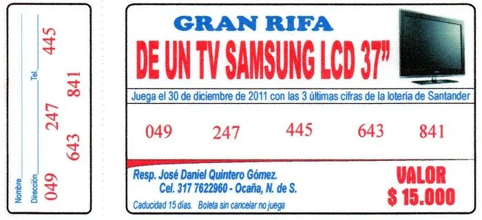 GRAN RIFA]_[Televisor LCD Samsung 37'']_[FullHD]_[Oportunidad ...