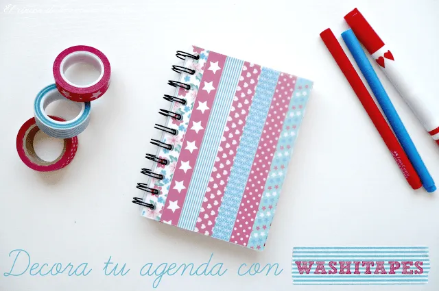 El rincón de las cosas bonitas: Una agenda decorada con washitape