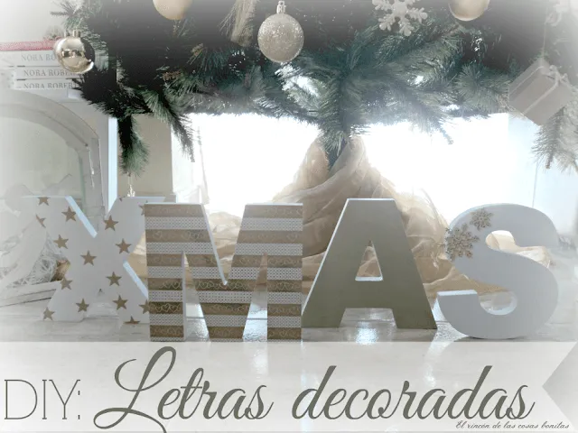 El rincón de las cosas bonitas: Letras de madera decoradas para ...