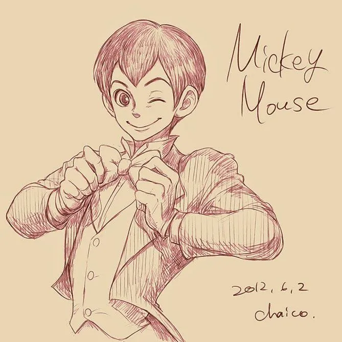 El Rincón de Disney: Imágenes. Personajes convertidos en ANIME