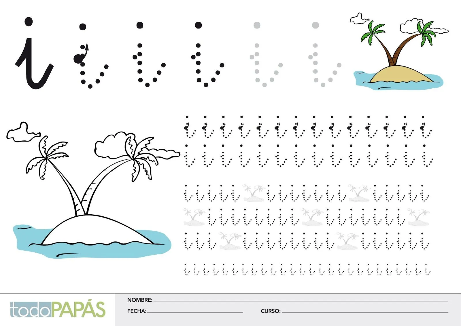 El rincón educativo : Caligrafías para niños con las vocales en ...