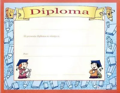 El rincon de la infancia: ♥ Diplomas listos para imprimir