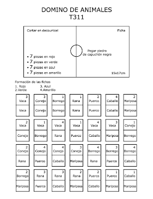 El rincon de la infancia: ♥Juego (Domino de Animales)