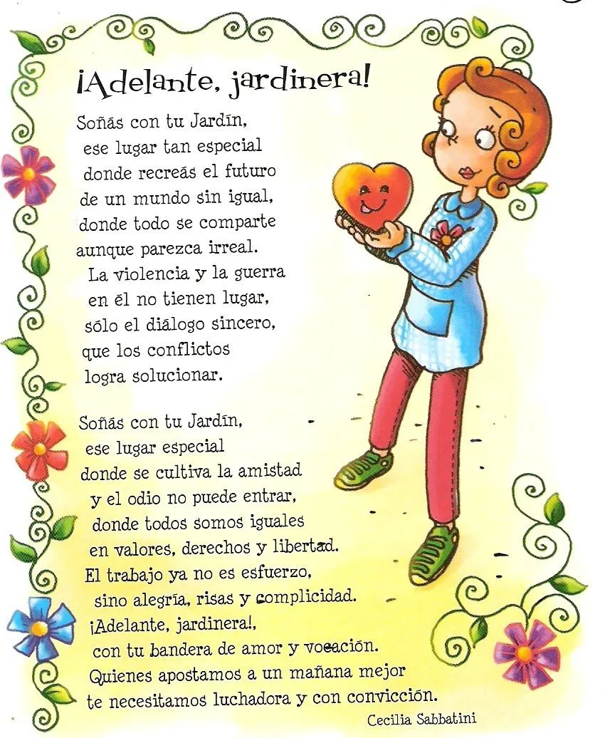 El rincon de la infancia: ♥ Poesia para la Maestra Jardinera