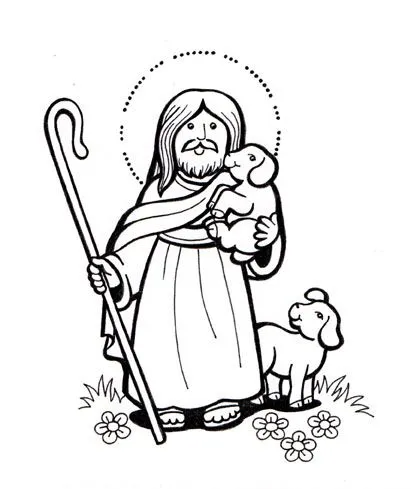 El Rincón de las Melli: Jesus el Buen Pastor (dibujo para niños)
