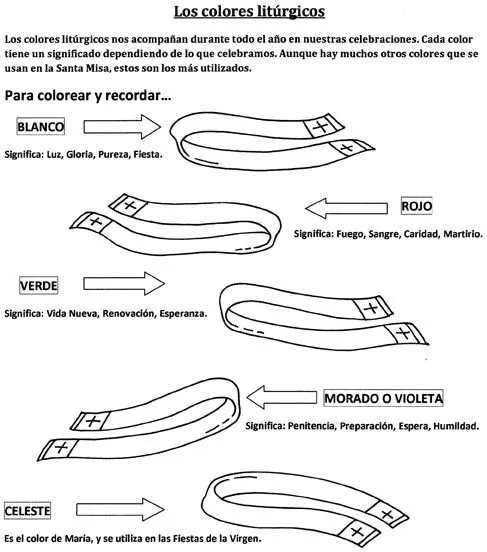 El Rincón de las Melli: Significado de los colores liturgicos