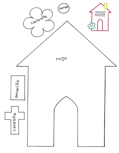 El Rincón de las Melli: Tarjeta: Casa o iglesia