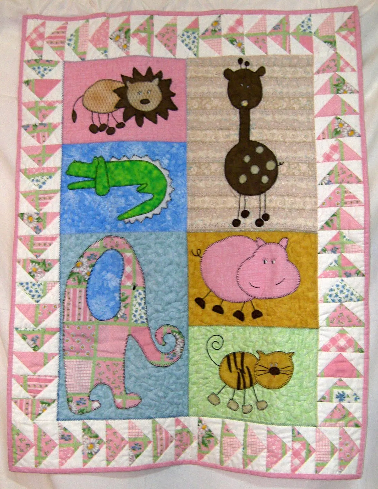 El Rincón del Patchwork de Clara y Juany: Colcha cuna Clara