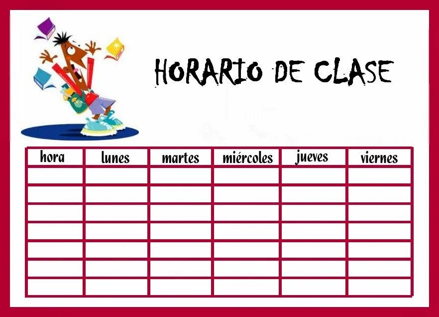 EL RINCÓN DE LOS PEQUES: HORARIOS ESCOLARES