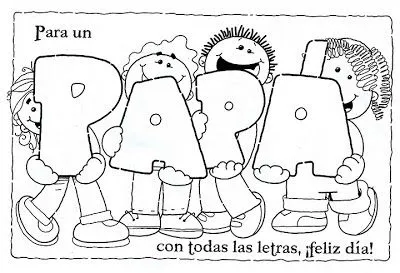 EL RINCÓN DE LOS PEQUES: DIBUJOS PARA COLOREAR DEL DÍA DEL PADRE