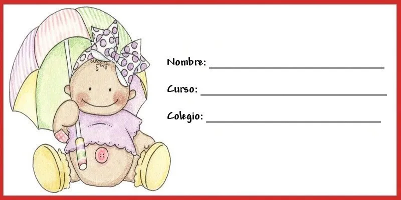 EL RINCÓN DE LOS PEQUES: ETIQUETAS PARA LOS LIBROS DEL COLE