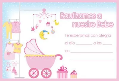 EL RINCÓN DE LOS PEQUES: INVITACIONES PARA BAUTIZO