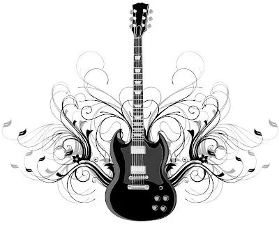 Guitarra electrica rock vector - Imagui